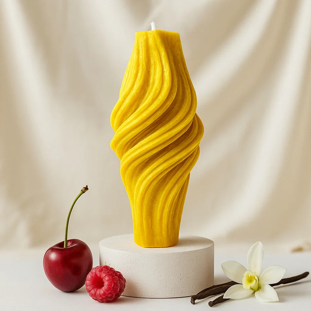Vortex Candle, Yellow Cherry, Brandy Cherry (Large)