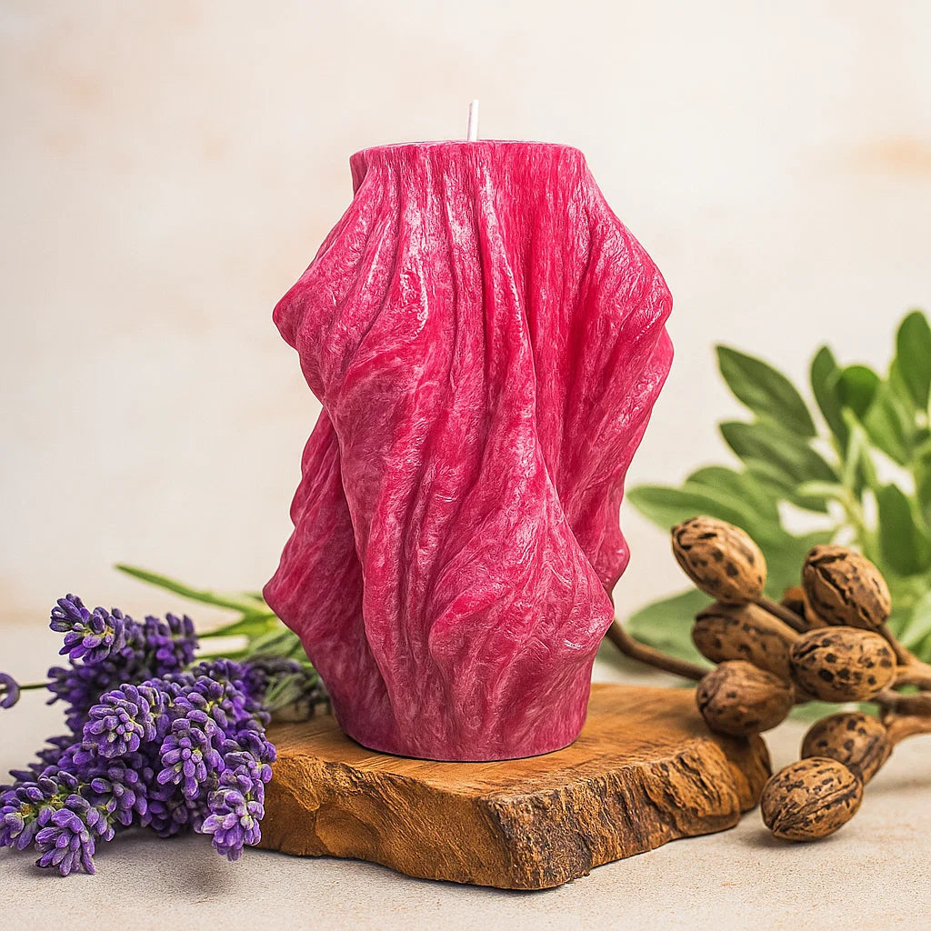 Veil Candle, Merlot Glow, Lavender (Large)