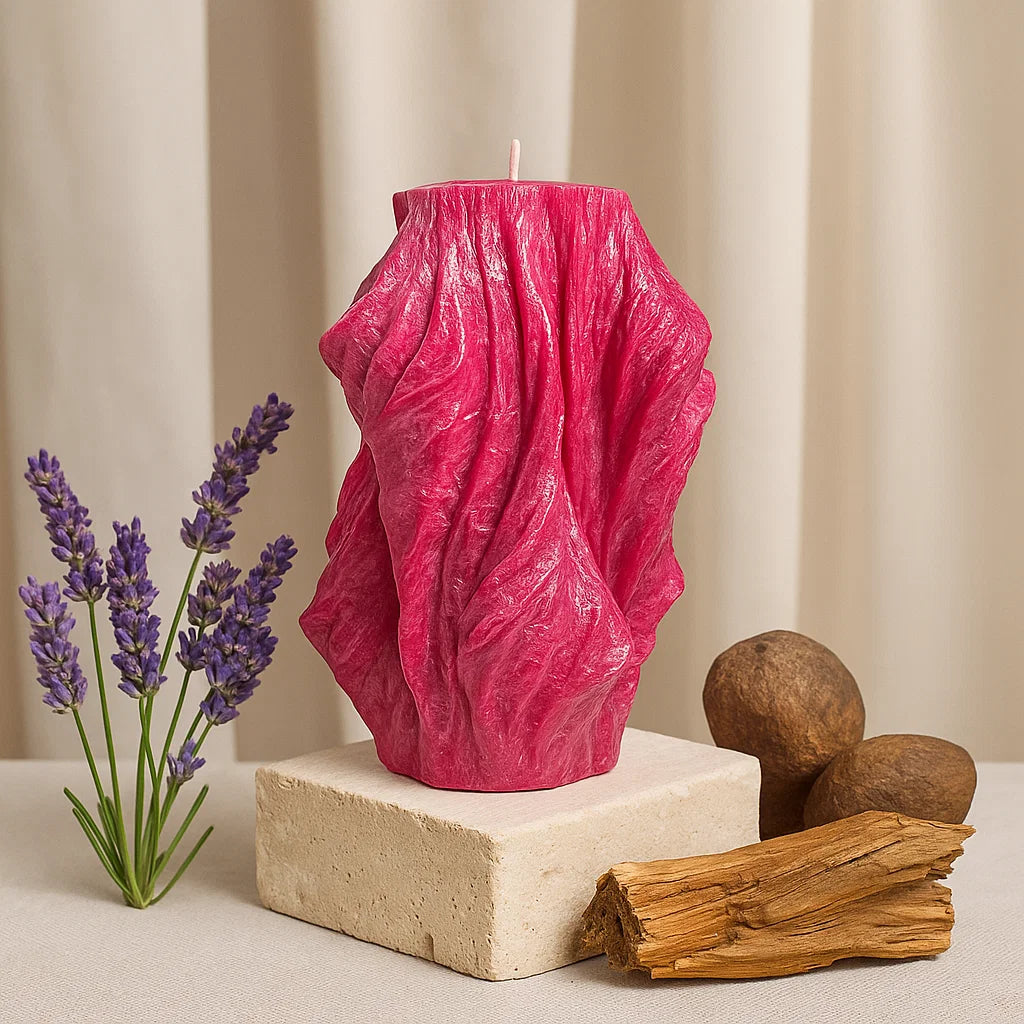 Veil Candle, Merlot Glow, Lavender (Small)