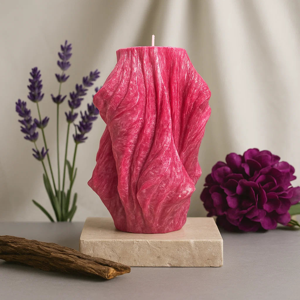 Veil Candle, Merlot Glow, Lavender (Small)