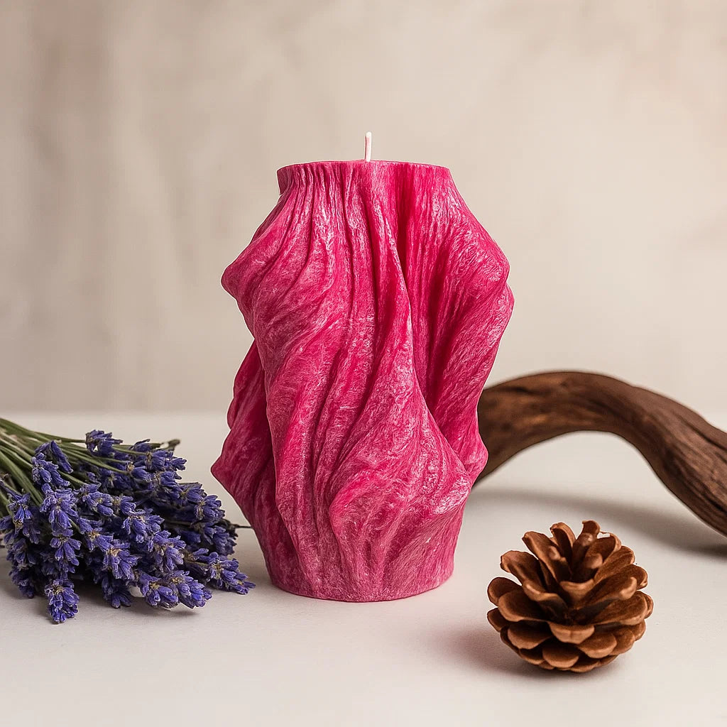 Veil Candle, Merlot Glow, Lavender (Small)