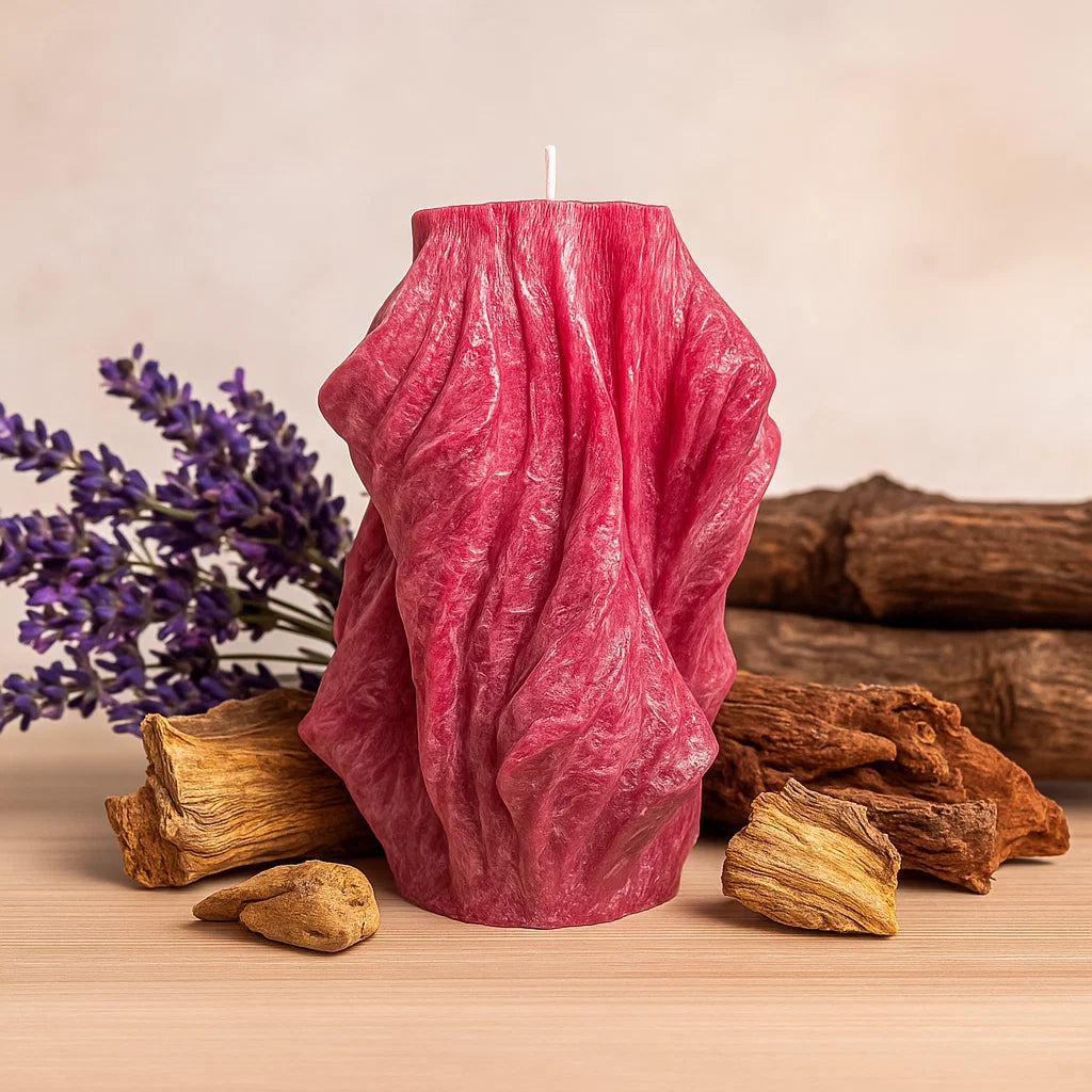 Veil Candle, Merlot Glow, Lavender (Small)