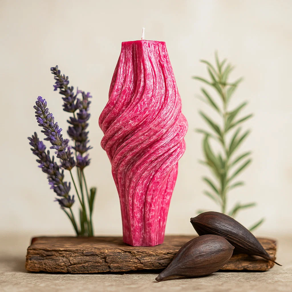 Vortex Candle, Merlot Glow, Lavender (Large)