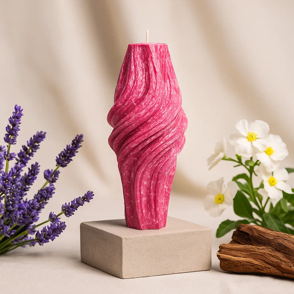 Vortex Candle, Merlot Glow, Lavender (Large)