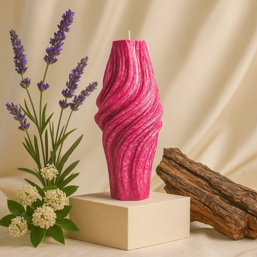 Vortex Candle, Merlot Glow, Lavender (Small)