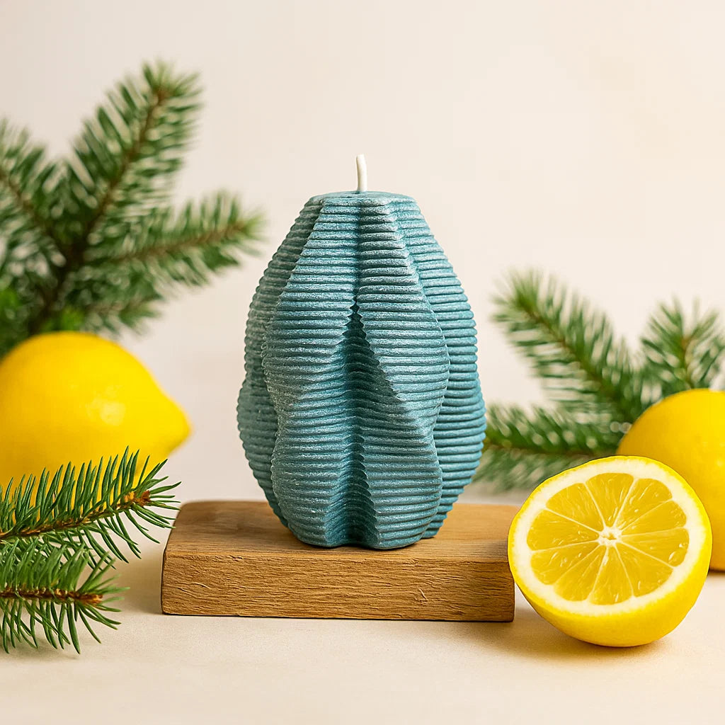 Blossom Candle, Emerald Forest, Leaves