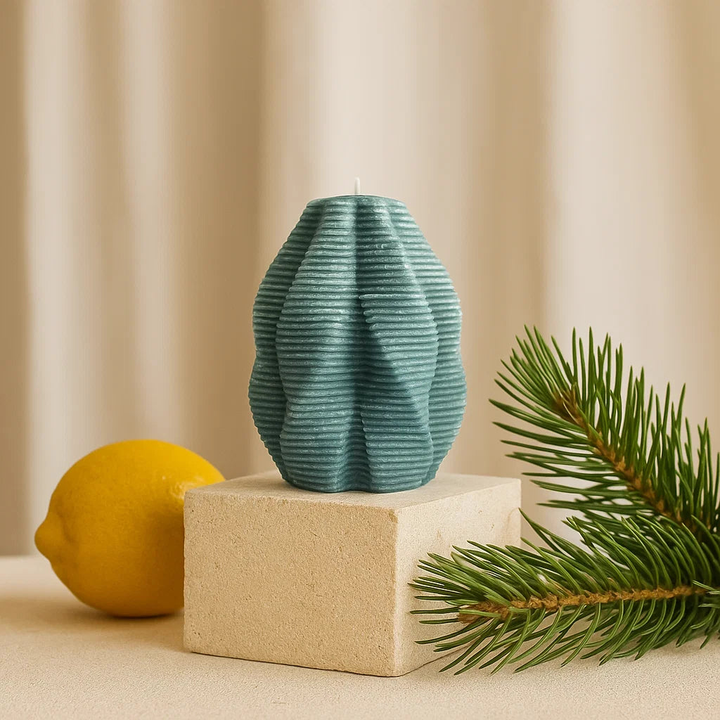 Blossom Candle, Emerald Forest, Leaves