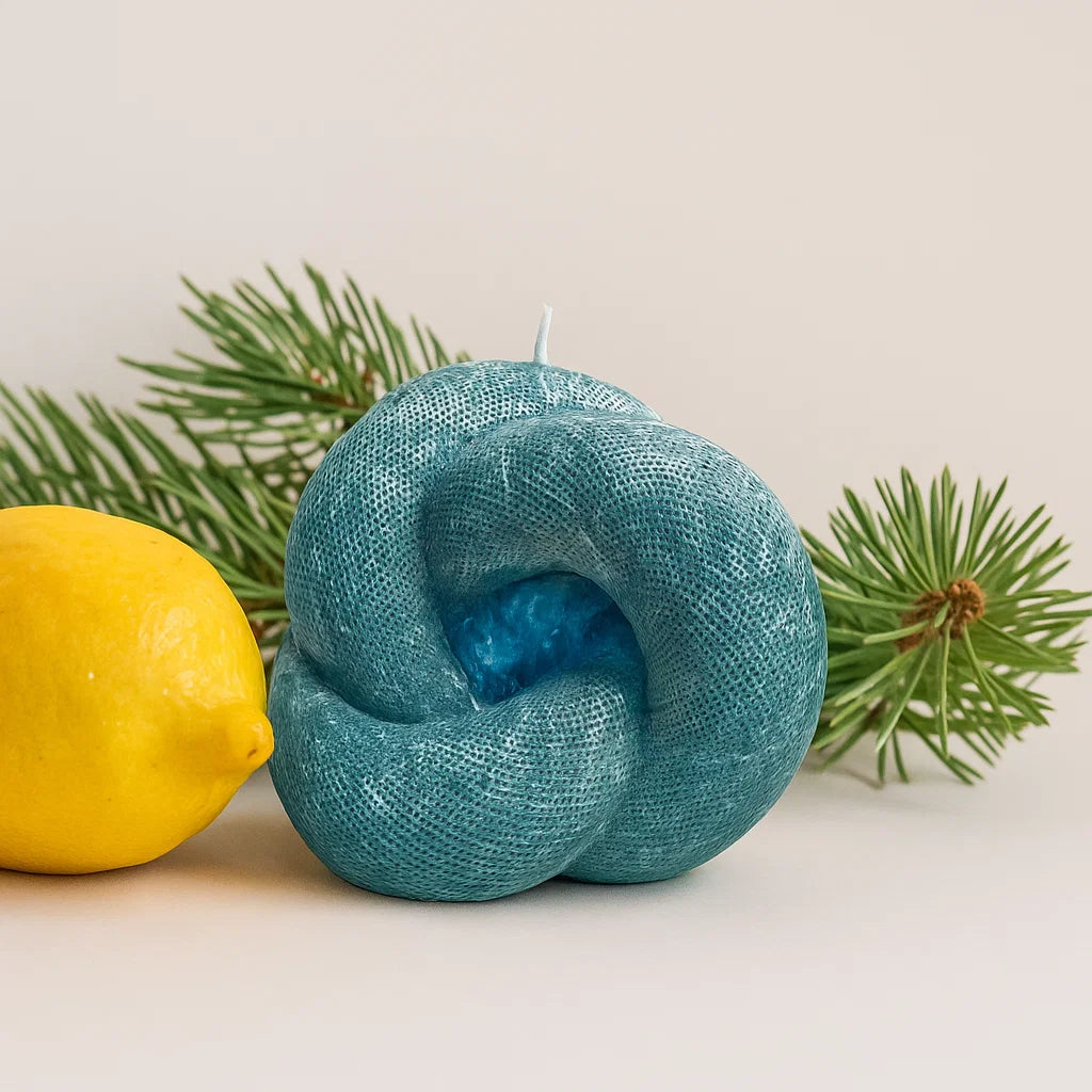 Knot Candle, Emerald Forest, Leaves