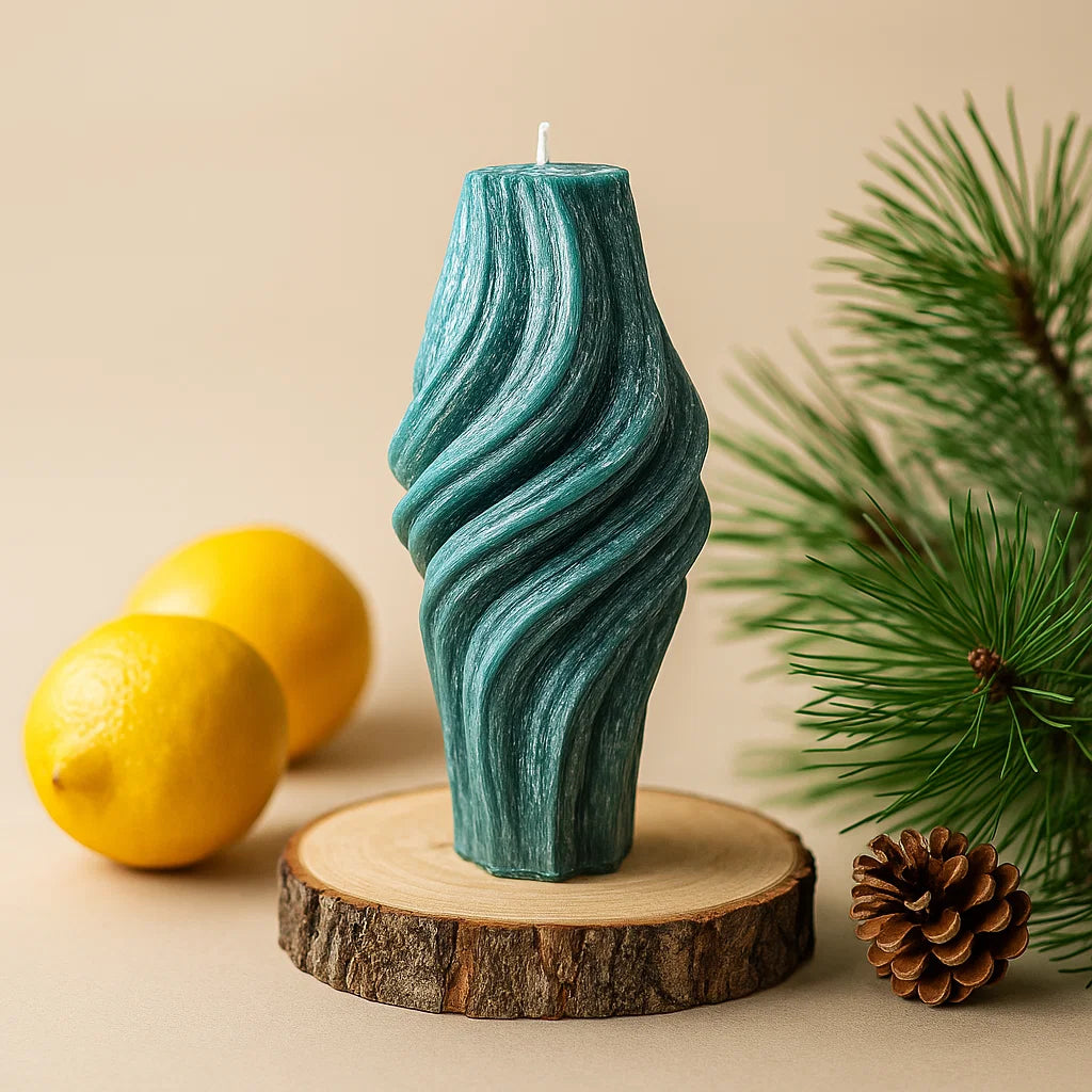 Vortex Candle, Emerald Forest, Leaves (Small)