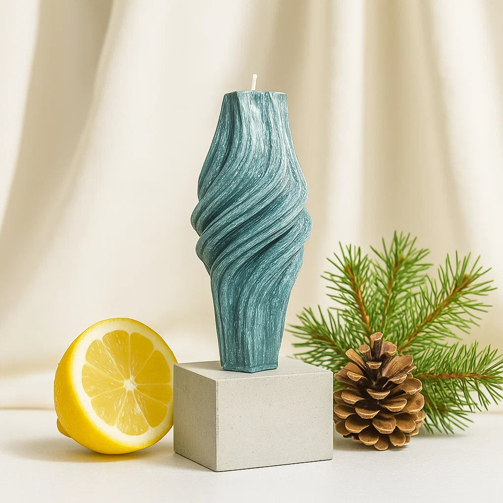 Vortex Candle, Emerald Forest, Leaves (Small)