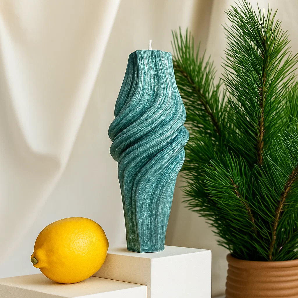 Vortex Candle, Emerald Forest, Leaves (Large)