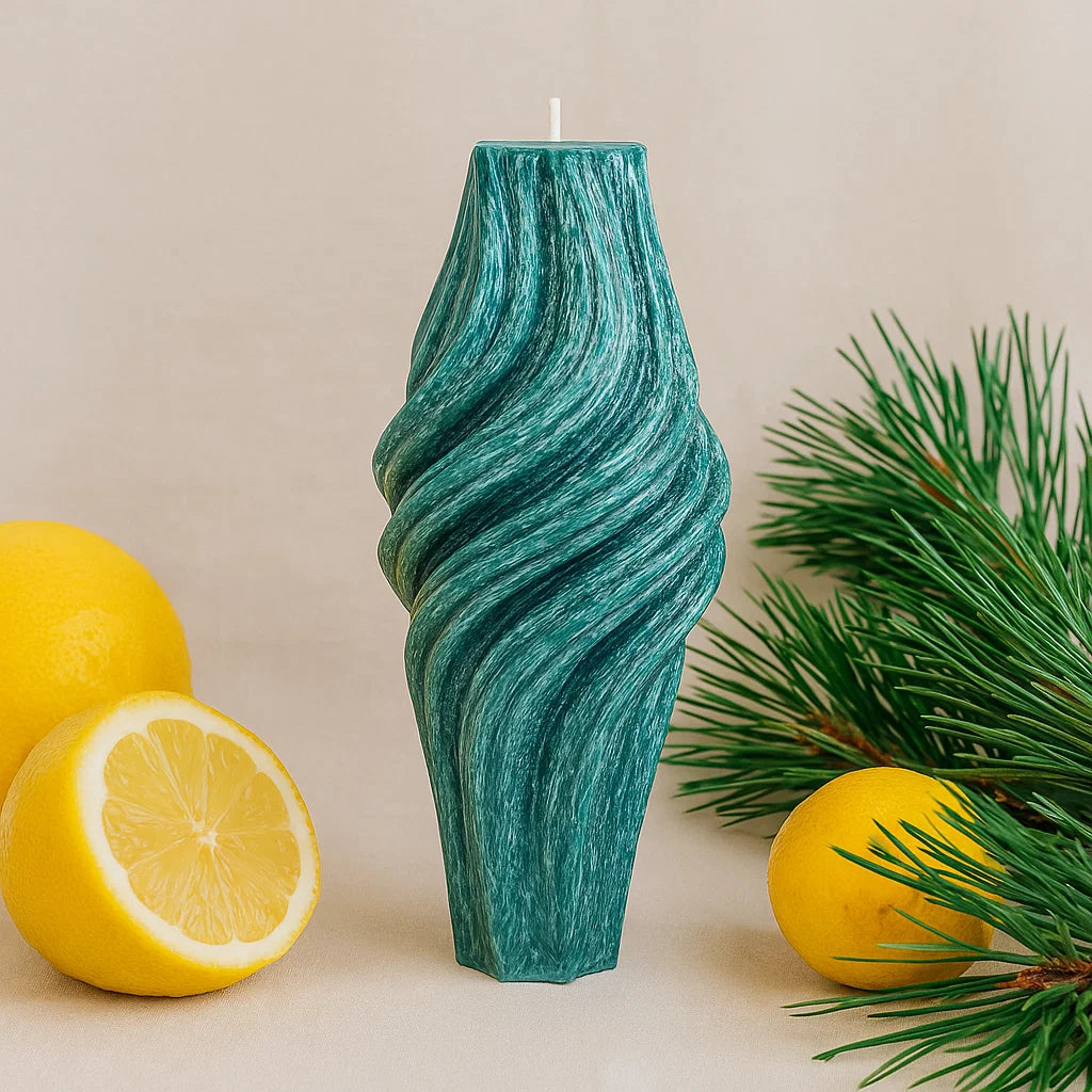 Vortex Candle, Emerald Forest, Leaves (Small)