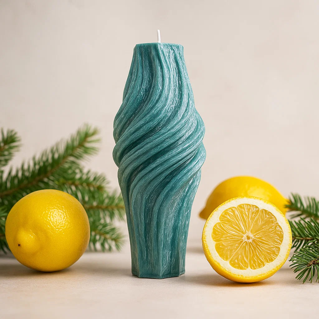 Vortex Candle, Emerald Forest, Leaves (Small)