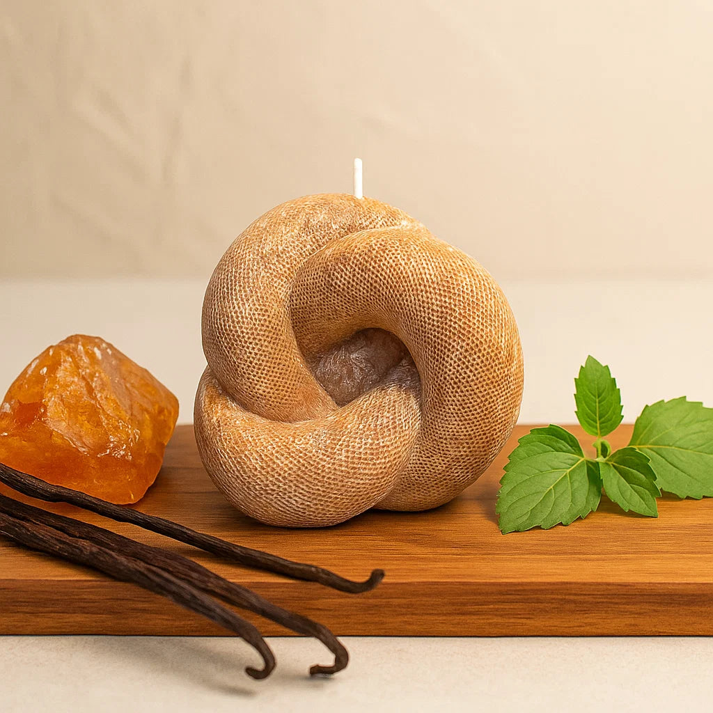 Knot Candle, Noble Wood, Cedarwood