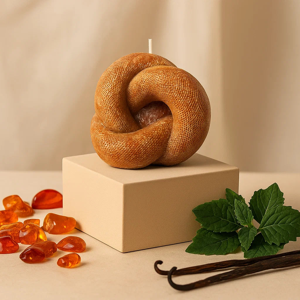 Knot Candle, Noble Wood, Cedarwood