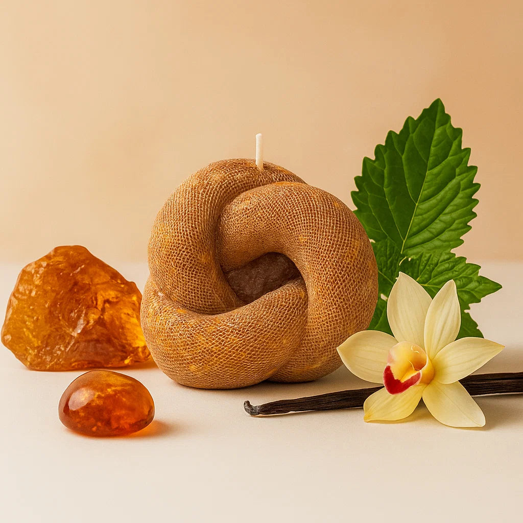 Knot Candle, Noble Wood, Cedarwood