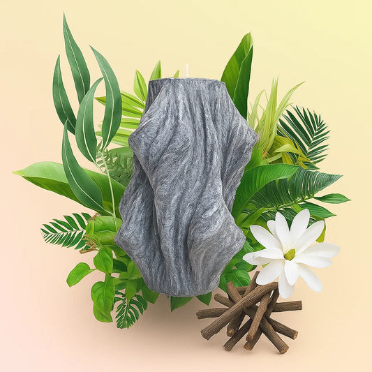 Veil Candle, Wet Stone, Eucalyptus (Small)