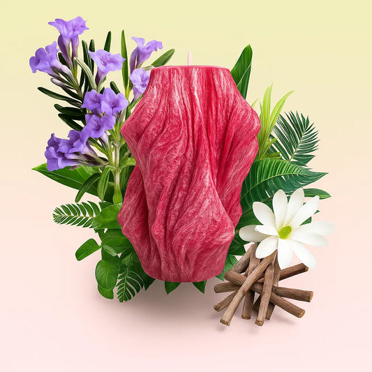 Veil Candle, Merlot Glow, Lavender (Large)