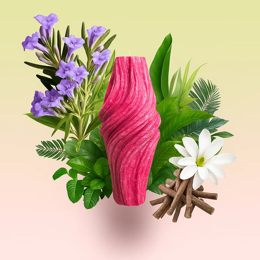 Vortex Candle, Merlot Glow, Lavender (Large)