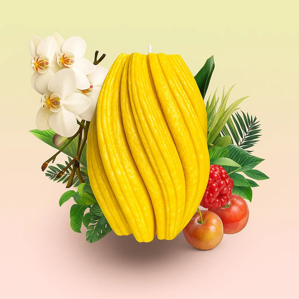 Fusion Candle, Yellow Cherry, Brandy Cherry (Large)