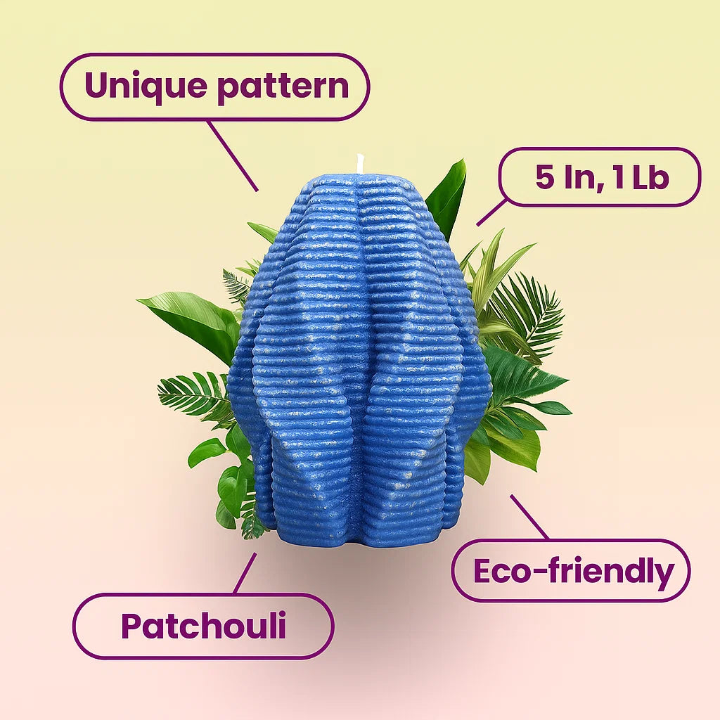 Blossom Candle, Deep Ocean, Patchouli