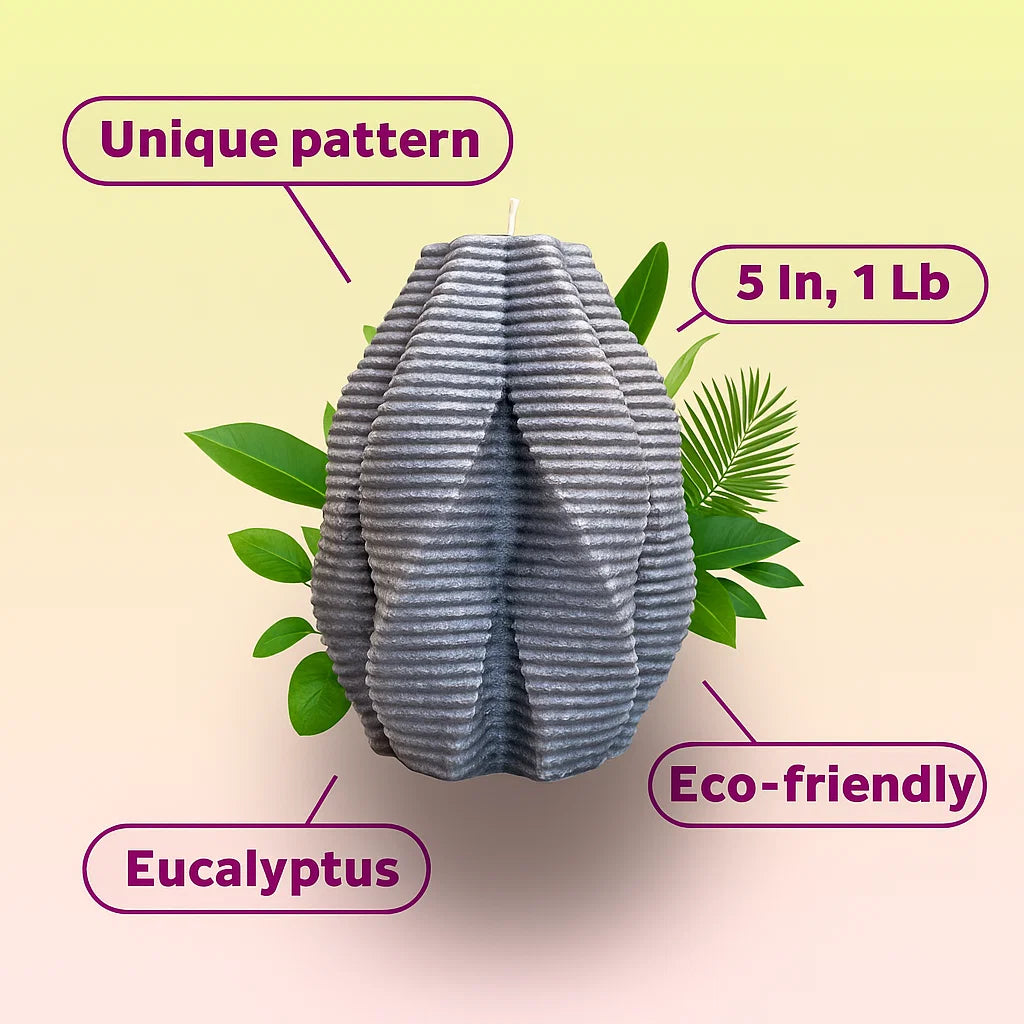 Blossom Candle, Wet Stone, Eucalyptus