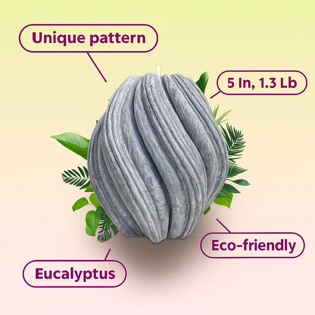 Fusion Candle, Wet Stone, Eucalyptus (Small)