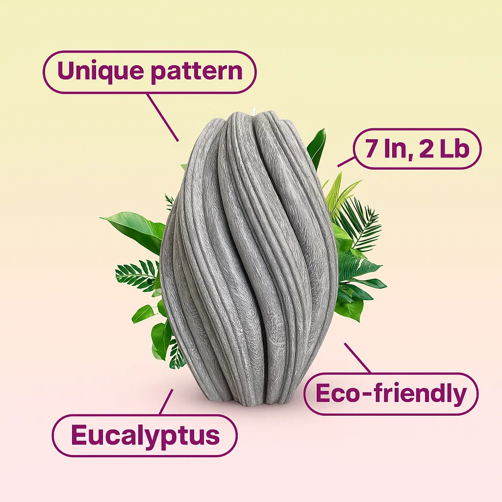 Fusion Candle, Wet Stone, Eucalyptus (Large)