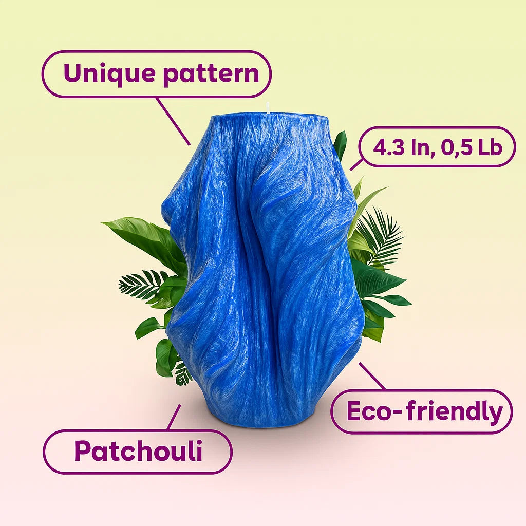 Veil Candle, Deep Ocean, Patchouli (Small)