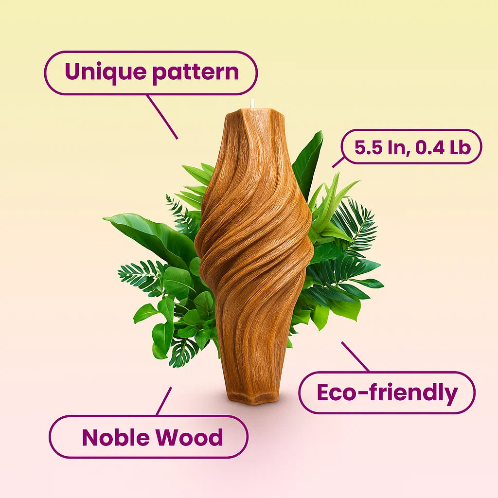 Vortex Candle, Noble Wood, Cedarwood (Small)