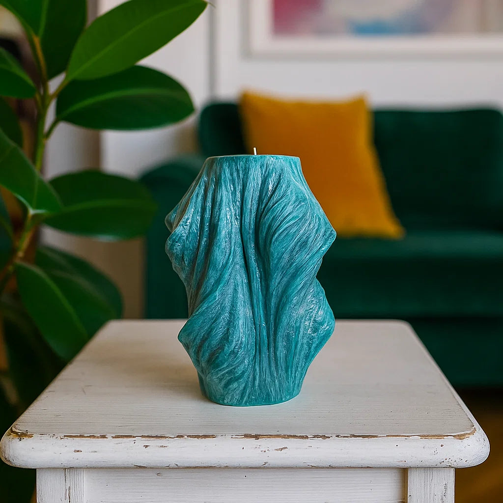 Veil Candle, Emerald Forest, Leaves (Large)