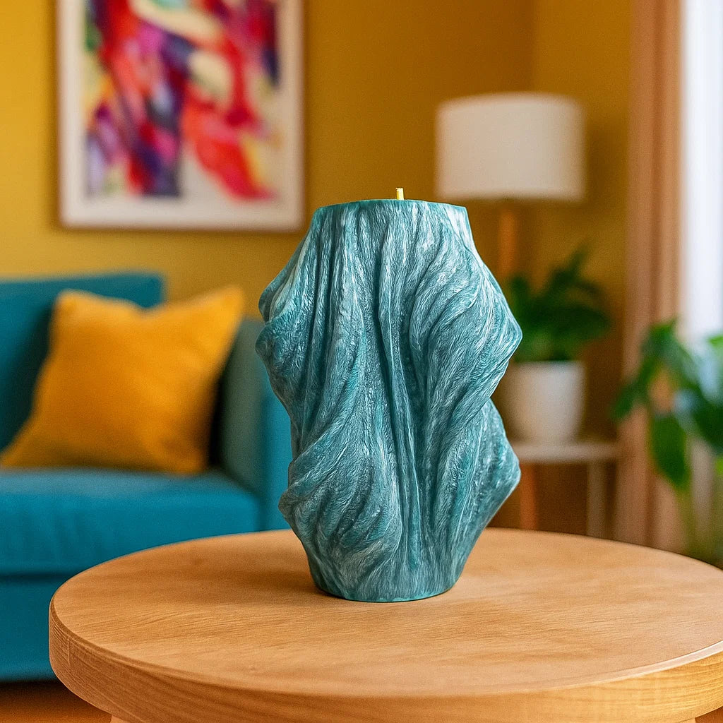 Veil Candle, Emerald Forest, Leaves (Small)