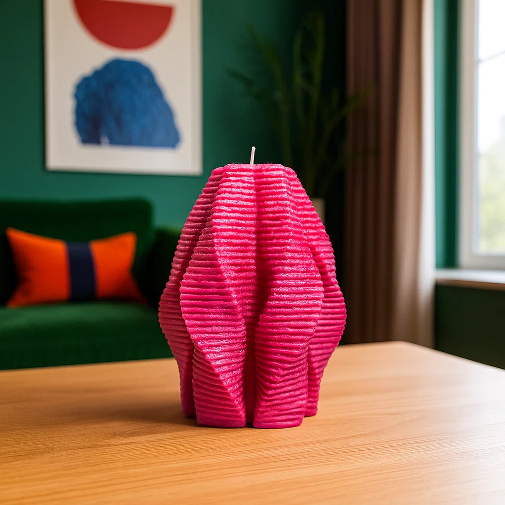 Blossom Candle, Merlot Glow, Lavender