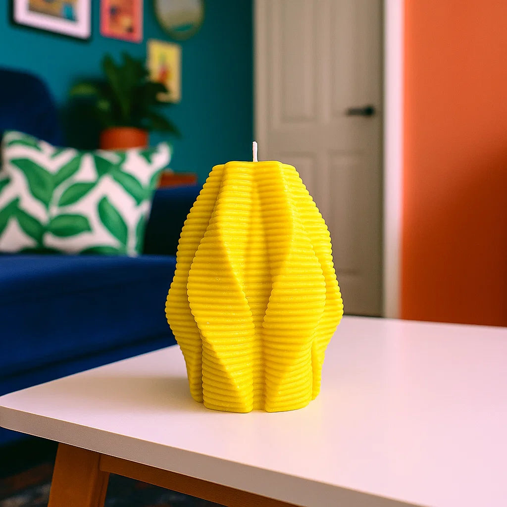 Blossom Candle, Yellow Cherry, Brandy Cherry