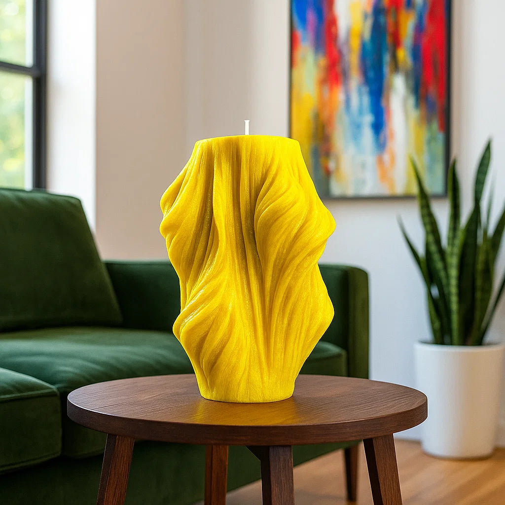 Veil Candle, Yellow Cherry, Brandy Cherry (Large)