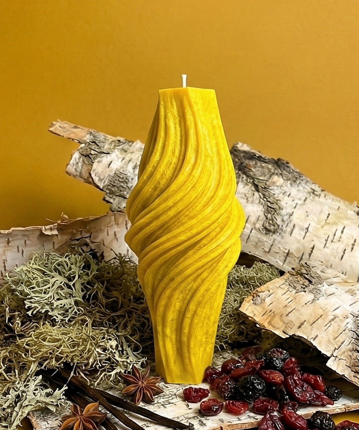 Vortex Candle, Yellow Cherry, Brandy Cherry (Small)
