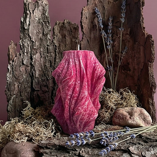 Veil Candle, Merlot Glow, Lavender (Large)