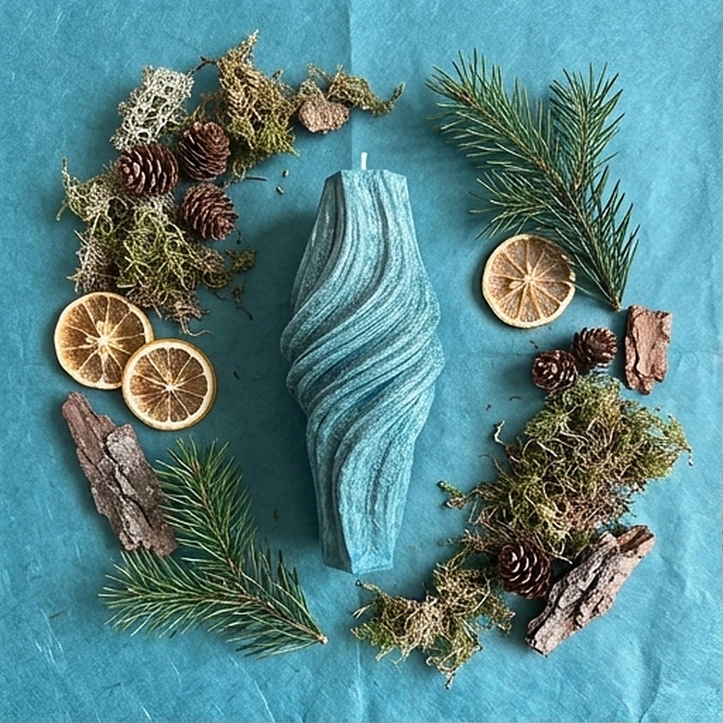 Vortex Candle, Emerald Forest, Leaves (Small)