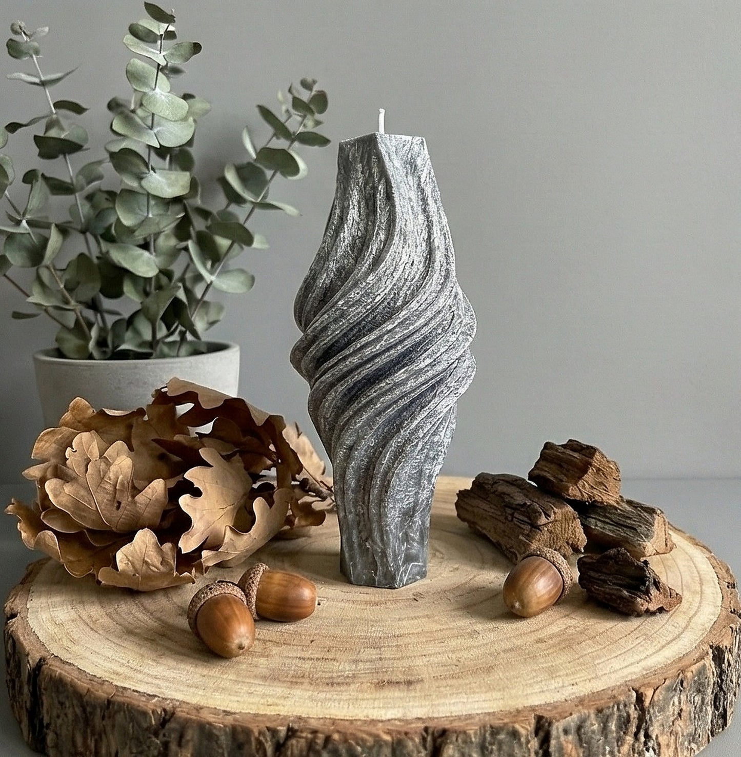 Vortex Candle, Wet Stone, Eucalyptus (Large)