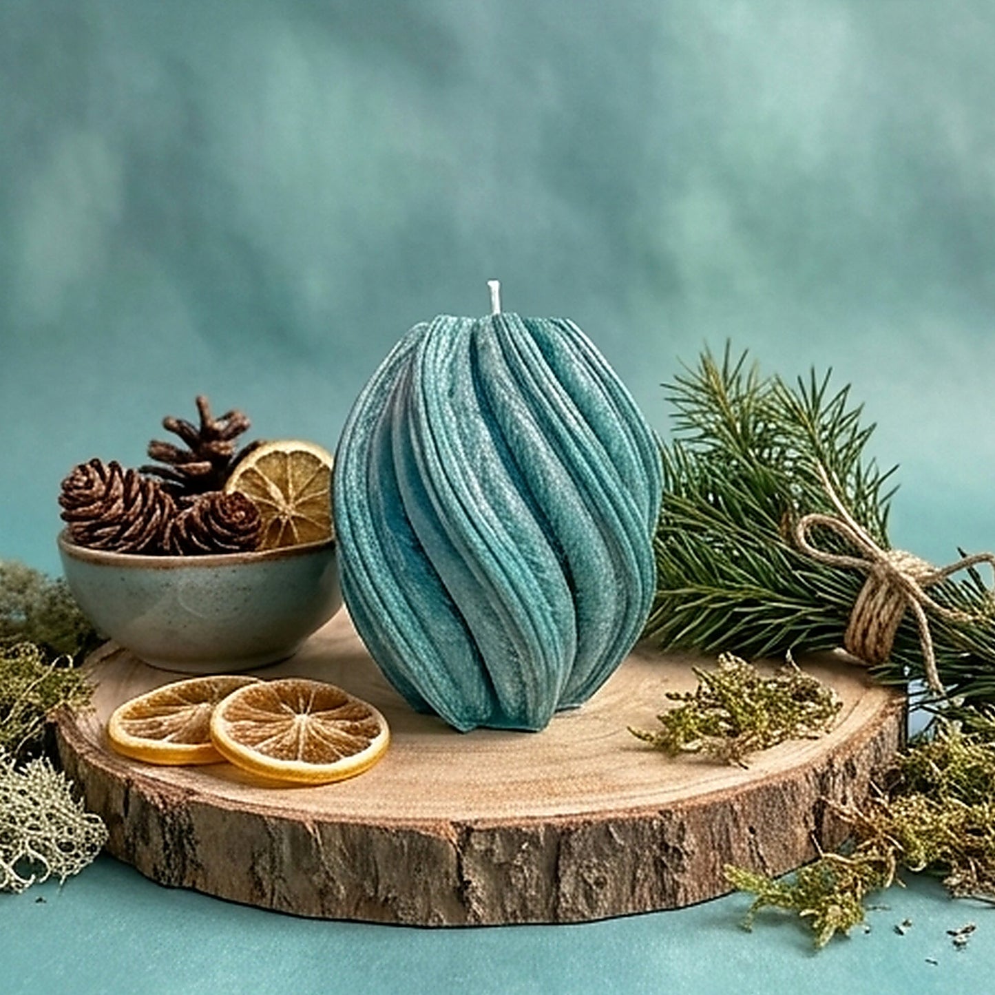 Fusion Candle, Emerald Forest, Leaves (Small)